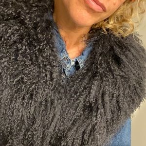 Overland Tibetan Curly Lamb Fur Collar